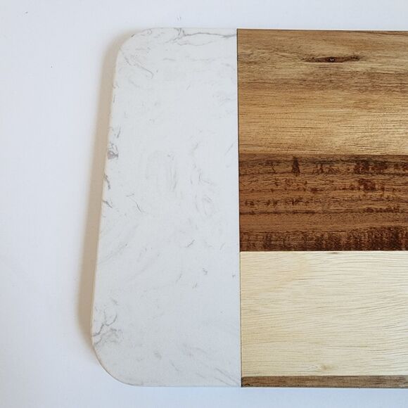 Young Living Charcuterie Board Wood Marble New in Box YL Essential Oils 7"x13" - Picture 4 of 6